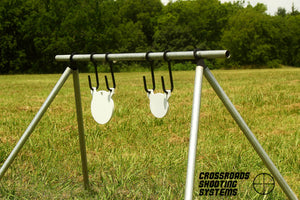 QUICK SET-UP TARGET STAND. WITH AR500 STEEL TARGETS